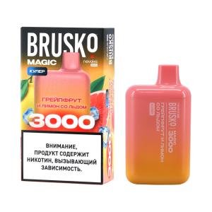 Электронная сигарета BRUSKO MAGIC – Грейпфрут и лимон со льдом 3000 затяжек