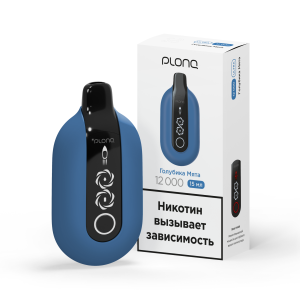 Электронная сигарета PLONQ ULTRA – Голубика мята 12000 затяжек