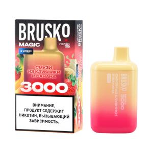 Электронная сигарета BRUSKO MAGIC – Смузи из клубники и банана 3000 затяжек