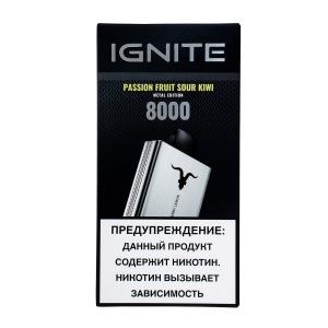 Электронная сигарета IGNITE – Passion Fruit Sour Kiwi V80 8000 затяжек