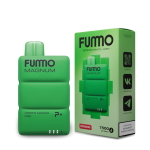Электронная сигарета FUMMO MAGNUM – Зеленое манго Киви 7500 затяжек