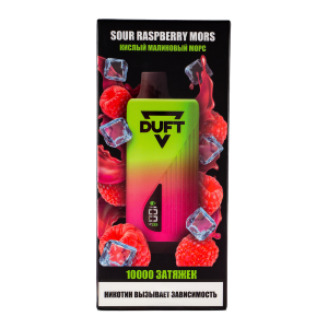 Электронная сигарета DUFT – Sour Raspberry Mors 10000 затяжек