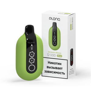 Электронная сигарета PLONQ ULTRA – Зелёное яблоко 12000 затяжек