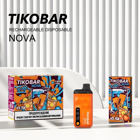 Электронная сигарета TIKOBAR NOVA – Персиковый чай 10000 затяжек