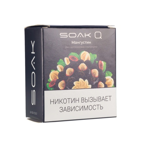 Картридж SOAK Q – Мангустин 1500 затяжек 2шт