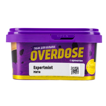 Табак для кальяна Overdose – Expertmint 200 гр.