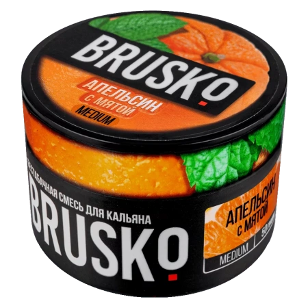 Смесь для кальяна BRUSKO MEDIUM – Апельсин с мятой 50 гр.