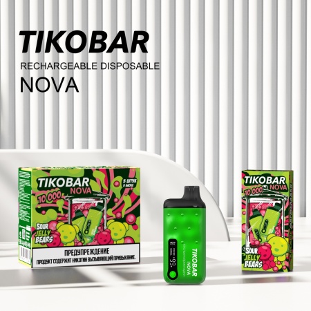 Электронная сигарета TIKOBAR NOVA – Кислые мармеладки 10000 затяжек