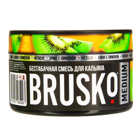 Смесь для кальяна BRUSKO MEDIUM – Киви с лимоном 250 гр.